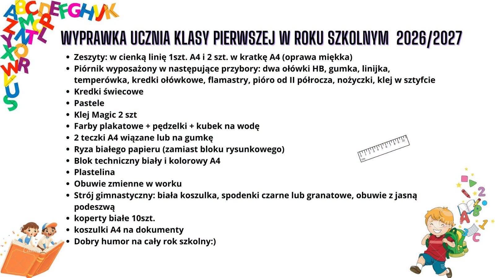 Read more about the article Wyprawka dla Pierwszoklasisty